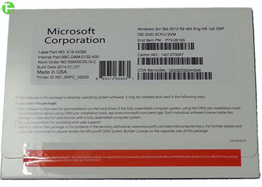 Operating System Windows Server OEM 2008 R2 Professional 64 Bit DVD OEM Version