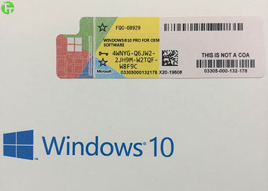 Windows 10 Pro OEM Product Key And COA License Sticker 32bit / 64 Bit For PC Laptop Tablet