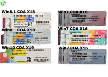 OEM Pro 64bits Computer Ram Memory COA License Key Sticker Softwares