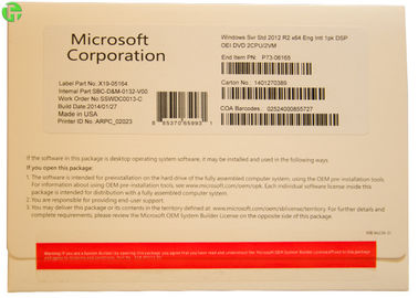 Genuine Windows Server OEM Standard 2012 Retail Box 32bit 64bit , Win Server 2012 Std