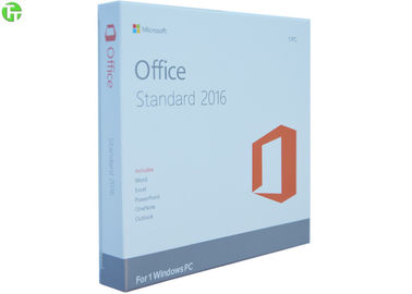 Microsoft Office Standard 2016 Software Retail Package DVD media + Key Card