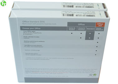 Microsoft Office Standard 2016 Software Retail Package DVD media + Key Card