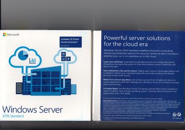 64 Bit Full Version Windows Server 2016 OEM DVD COA Sticker Server Operating System