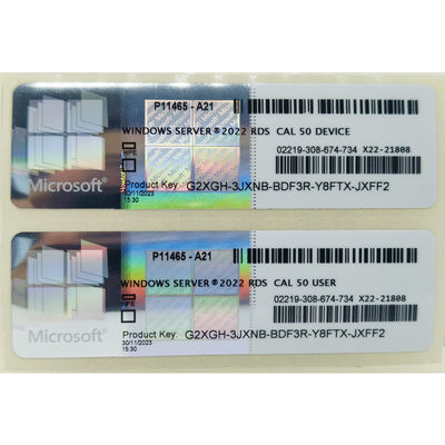 Windows Server 2022 RDS CAL 50 Device License ，Remote Desktop Services Client Access For 50 Devices