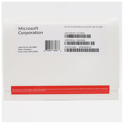 Windows Server 2022 Standard OEM License ， Enterprise-Grade Security & Dual Virtualization Support