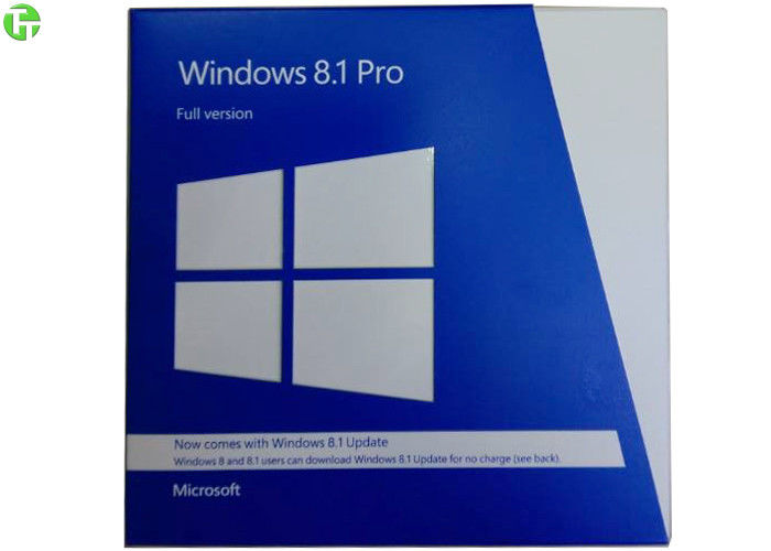 Windows 8.1 Pro Pack 32 Bit / 64 Bit Retail Box , Windows 8.1 Product Key Code