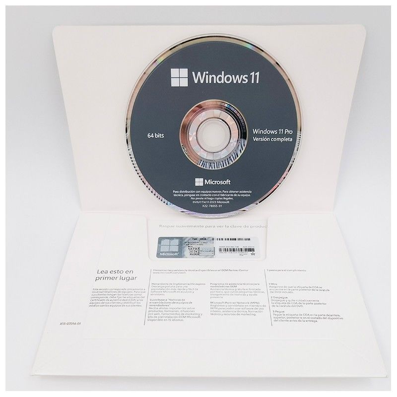 Windows 11 Pro OEM 64-Bit System License For PC Builders & Enterprises