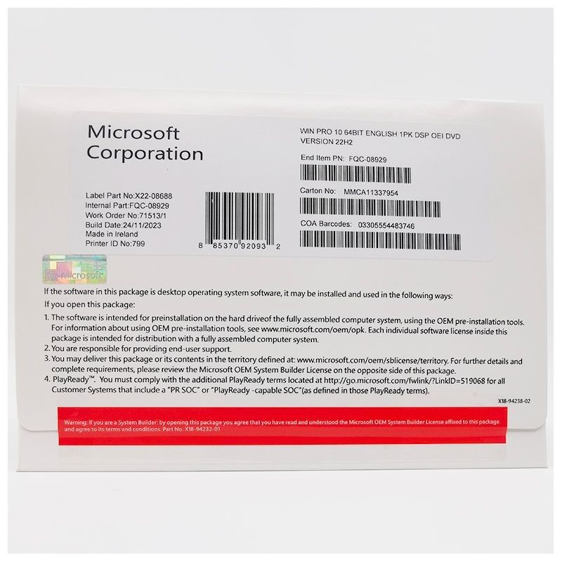 Win 10 Pro OEM Your Trusted Partner for a High - Performance PC