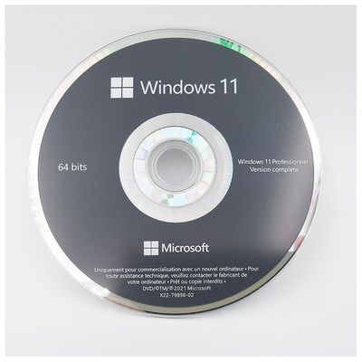 オリジナル Windows 11 Pro OEM DVD フランス版 64 ビット システムビルダーライセンス