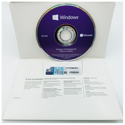 Windows 10 Pro OEM 64ビットシステムビルダー DVD - 多言語 (英語/フランス語/De/Es/It) オンラインアクティベーション