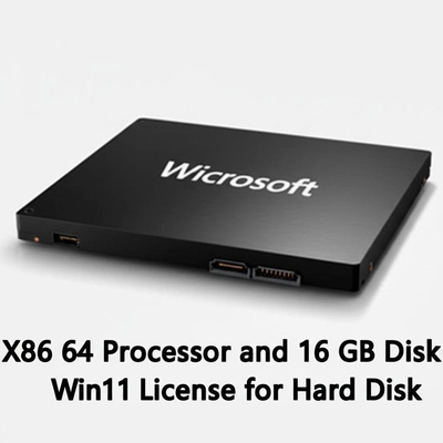 X86 64 プロセッサと 16 GB ディスクスペース ハードディスクのための Win11 ライセンス