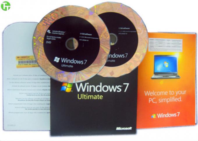 活発化のキーのマイクロソフト・ウインドウズ 7 ソフトウェア完全な版は、7 最終的な小売り箱に勝ちます