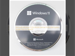 Microsoft Windows 11 Pro 64 ビット ドイツ DVD OEM システムビルダー パック 新型 PC